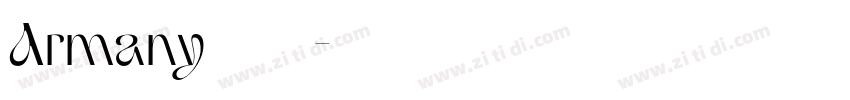 Armany   字体系列字体转换